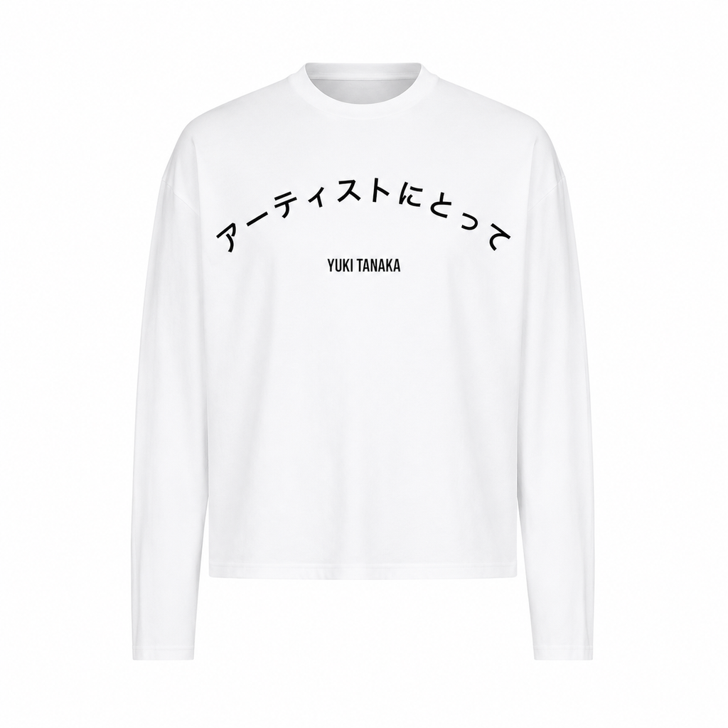 Yuki white oversized LS