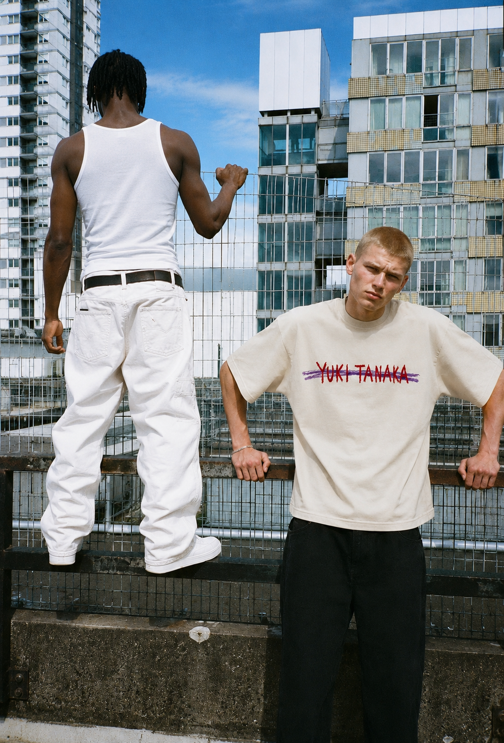 Cream white oversized t-shirt